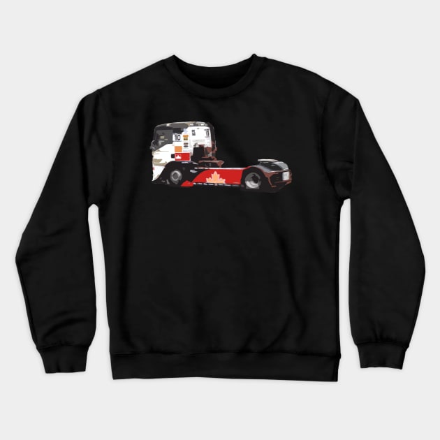 truck race Crewneck Sweatshirt by rickylabellevie